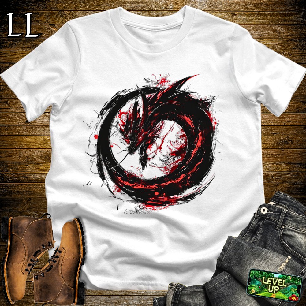 Chaos Dragon Softstyle Tee - White - LegacyLayers