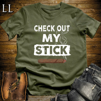 Check out my Stick Cigar T-Shirt Military Green | Funny Cigar Pun Tee