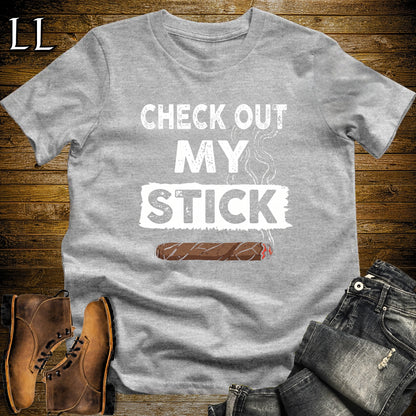 Check out my Stick Cigar T-Shirt Sport Grey | Funny Cigar Pun Tee