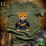 Cheetah Cub Samurai Navy | Big Cat Lover Tee