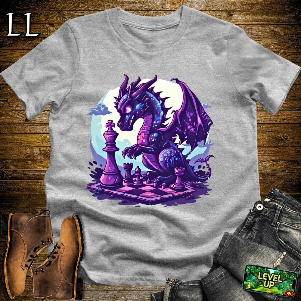 Chess Dragon Softstyle Tee - Sport Grey - LegacyLayers