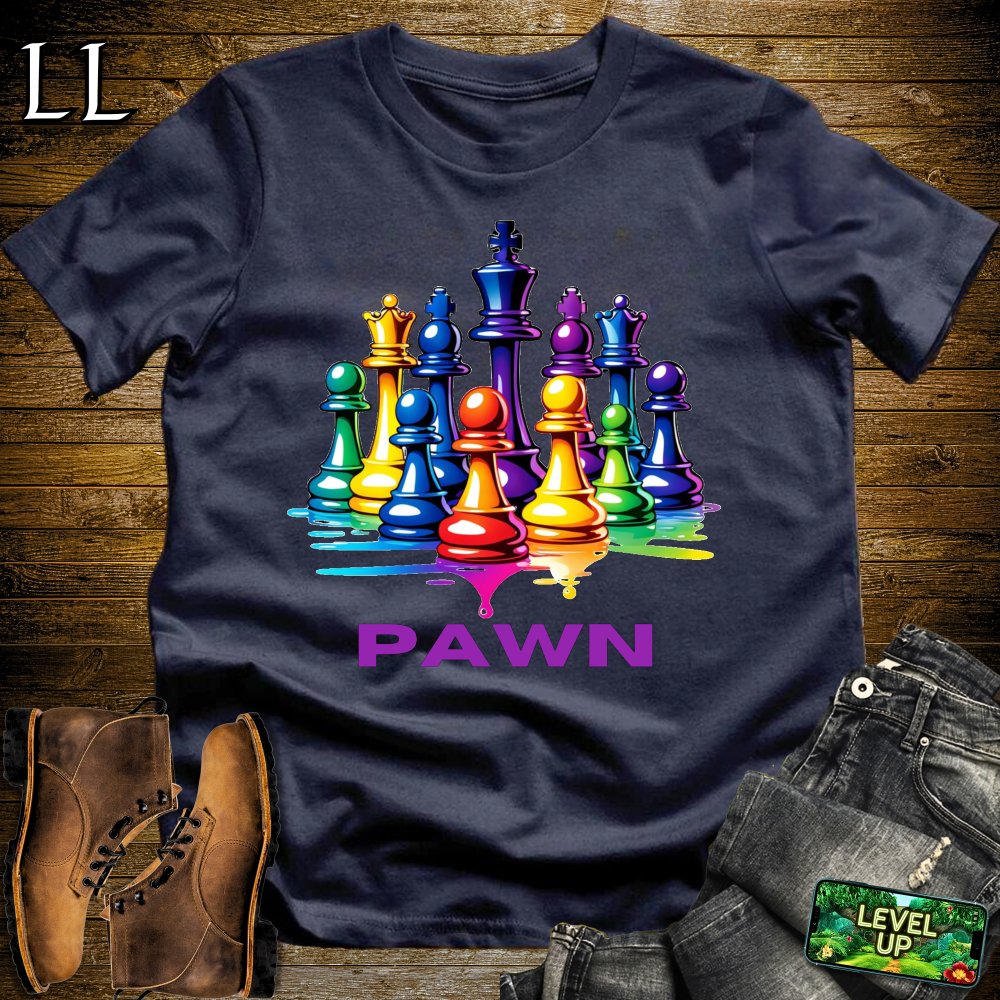 Chess Pawn Softstyle Tee - Navy - LegacyLayers