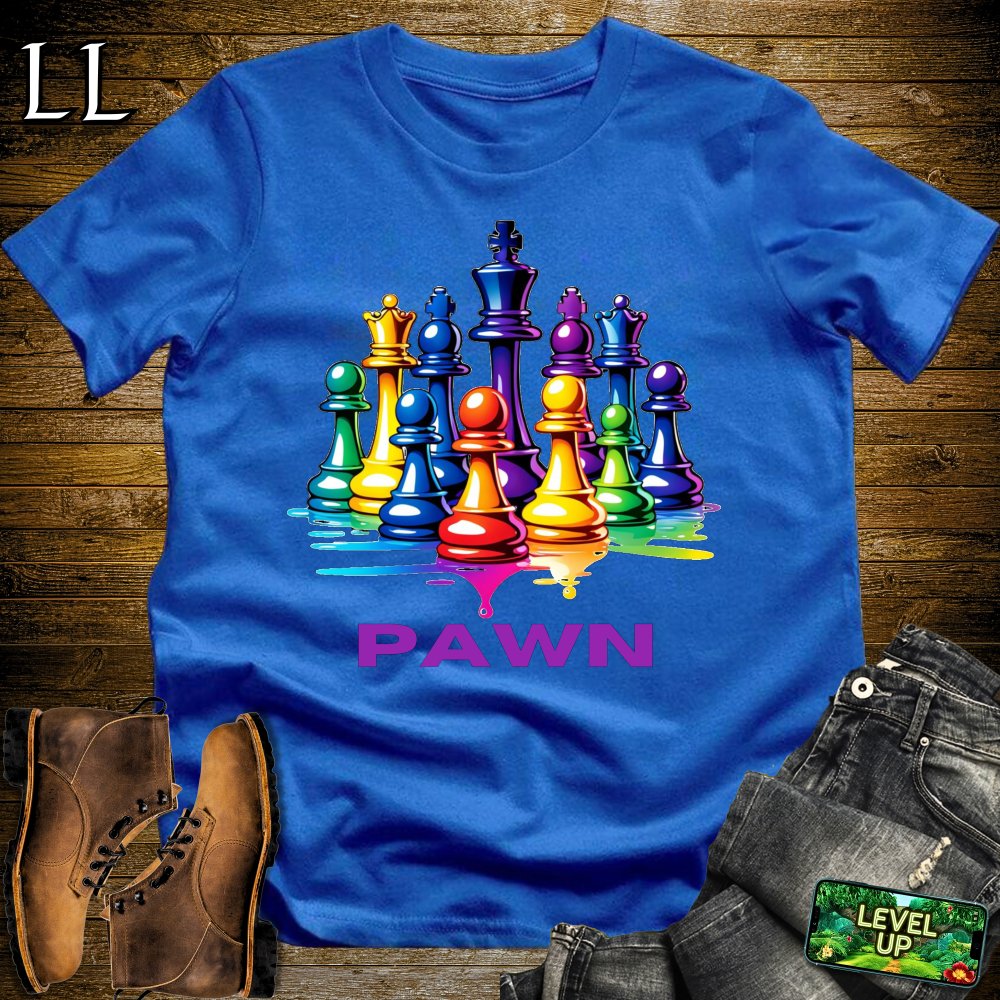 Chess Pawn Softstyle Tee - Royal - LegacyLayers