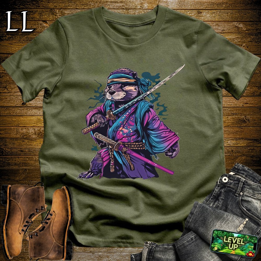 Chief Otter Samurai Softstyle Tee - Military Green - LegacyLayers