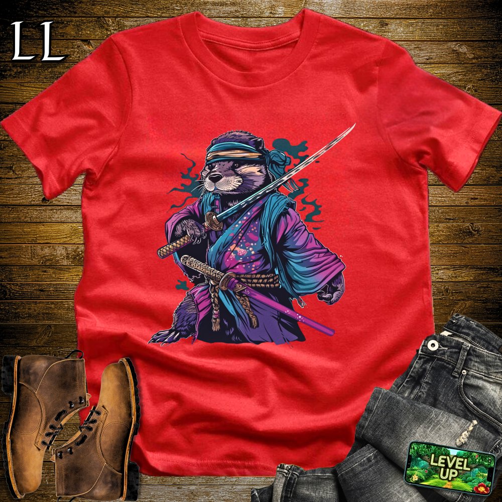 Chief Otter Samurai Royal Blue | Funny Otter Lover Tee