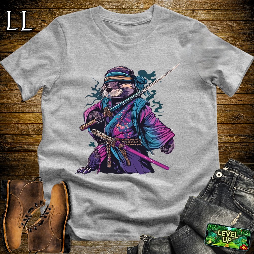 Chief Otter Samurai Sport Grey | Funny Otter Lover Tee
