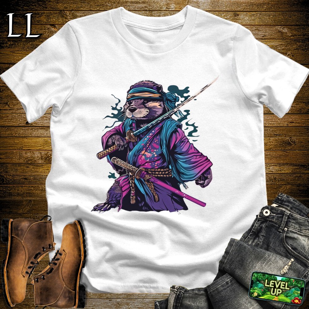 Chief Otter Samurai Military Green | Funny Otter Lover Tee