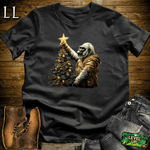 Christmas Star Gorilla Softstyle Tee Black | Holiday Tee