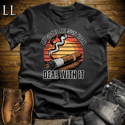 Cigars Are Vegan Shirt Black | Funny Cigar Lover Tee