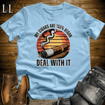 Cigars Are Vegan Shirt Light Blue | Funny Cigar Lover Tee