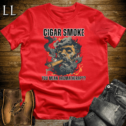 Cigar Aromatherapy Shirt Red | Funny Cigar Lover Tee