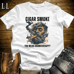 Cigar Aromatherapy Shirt White | Funny Cigar Lover Tee