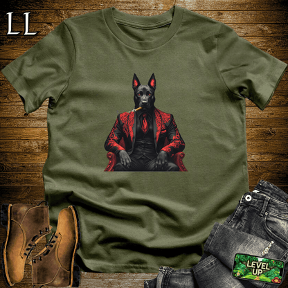 Belgian Malinois Cigar Shirt Military Green | Dog Lover Cigar Tee
