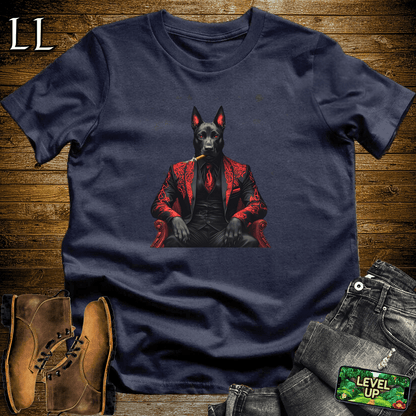 Belgian Malinois Cigar Shirt Navy | Dog Lover Cigar Tee