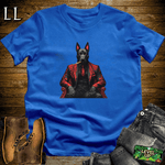 Belgian Malinois Cigar Shirt Royal Blue | Dog Lover Cigar Tee