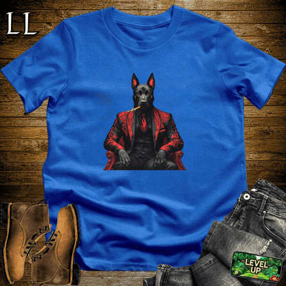 Belgian Malinois Cigar Shirt Royal Blue | Dog Lover Cigar Tee