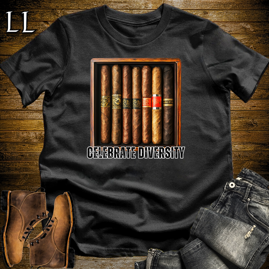 Cigar Celebrate Diversity Shirt Black | Funny Cigar Tee