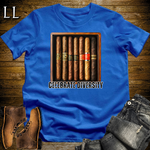 Cigar Celebrate Diversity Shirt Royal Blue | Funny Cigar Tee
