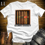 Cigar Celebrate Diversity Shirt White | Funny Cigar Tee
