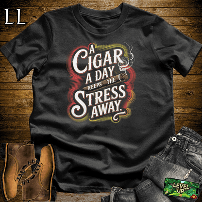 A Cigar A Day Shirt Black | Funny Cigar Lover Tee
