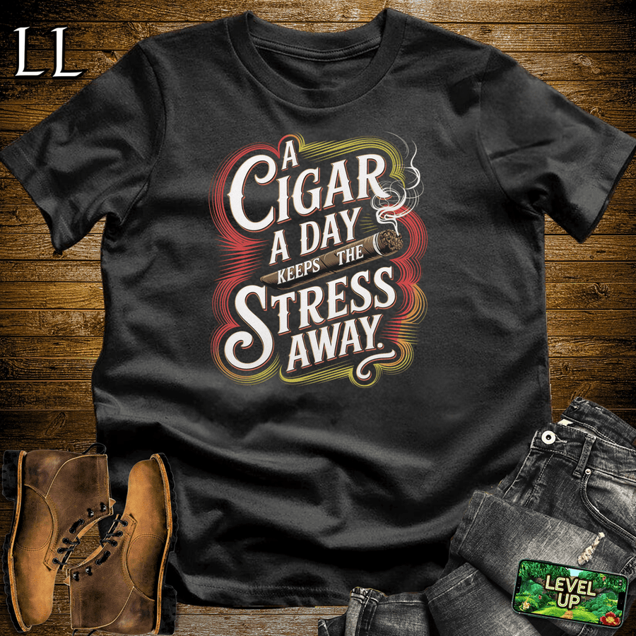 A Cigar A Day Shirt Black | Funny Cigar Lover Tee