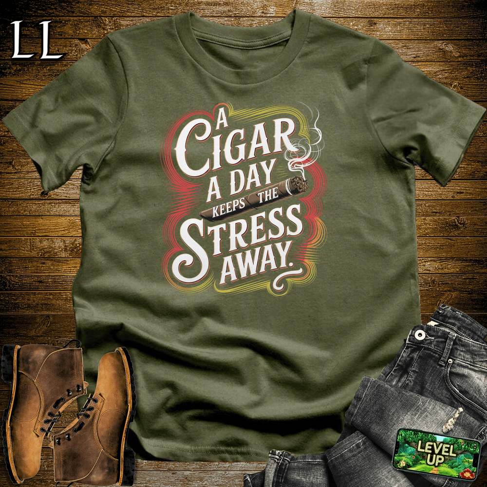 Cigar Cigar A Day - Military Green - LegacyLayers