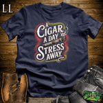 Cigar Cigar A Day - Navy - LegacyLayers
