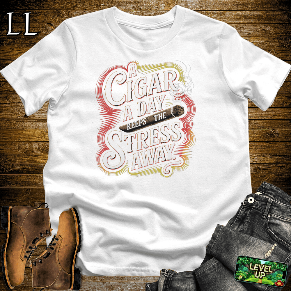 Cigar Cigar A Day - White - LegacyLayers