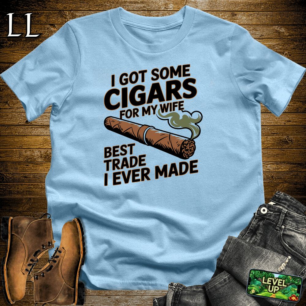 Cigar Cigars For My Wife - Light Blue - LegacyLayers