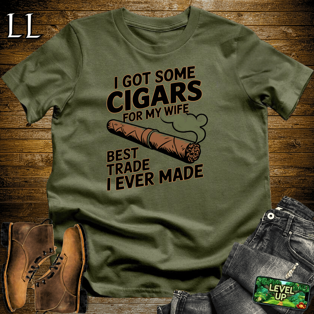 Cigar Cigars For My Wife - Military Green - LegacyLayers