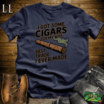 Cigar Cigars For My Wife - Navy - LegacyLayers