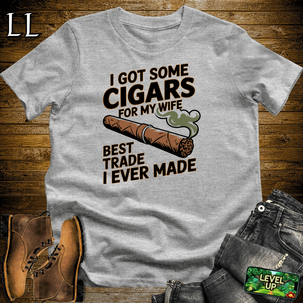 Cigar Cigars For My Wife - Sport Grey - LegacyLayers