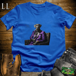 Great Dane Cigar Shirt Royal Blue | Dog Lover Cigar Tee