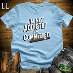 I'm Not Addicted Cigar Shirt Light Blue | Funny Cigar Tee