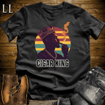 Cigar King Shirt Black | Cigar Lover Graphic Tee