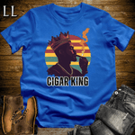 Cigar King Shirt Royal | Cigar Lover Graphic Tee