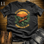 Leaf Wrapped Leaf Cigar Shirt Black | Cigar Graphic Tee