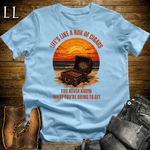 Life's A Box Of Cigars Shirt Light Blue | Funny Cigar Tee