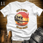 "Life's Too Short" cigar quote graphic tee in White — Cigar Lifes To Short by Legacy Layers