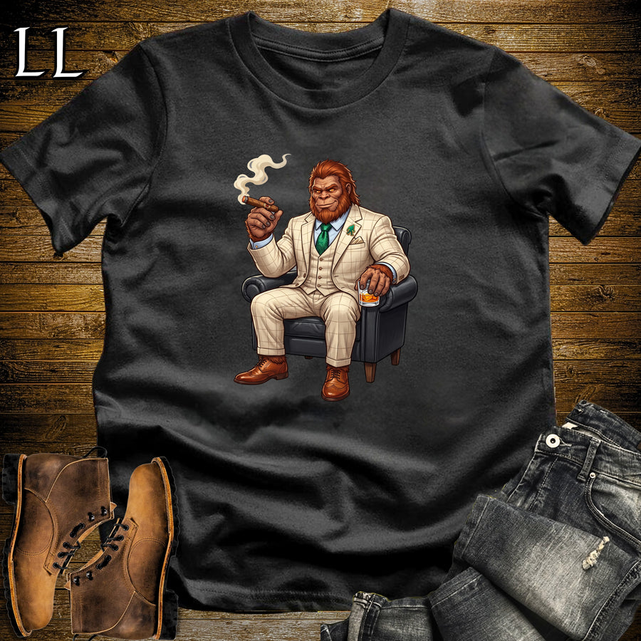 Cigar Lounge Bigfoot T-Shirt Black | Bigfoot Cigar Gift