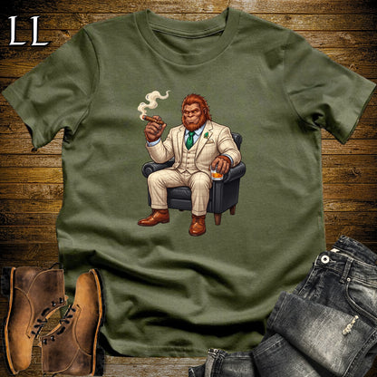 Cigar Lounge Bigfoot T-Shirt Military Green | Bigfoot Cigar Gift