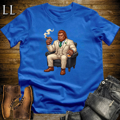 Cigar Lounge Bigfoot T-Shirt Royal Blue | Bigfoot Cigar Gift
