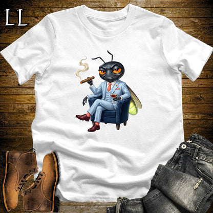 Cigar Lounge Firefly T-Shirt White | Animal Cigar Gift