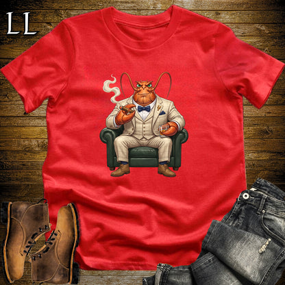 Cigar Lounge Lobster T-Shirt Red | Beach Cigar Gift
