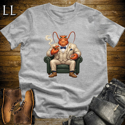 Cigar Lounge Lobster T-Shirt Sport Grey | Beach Cigar Gift