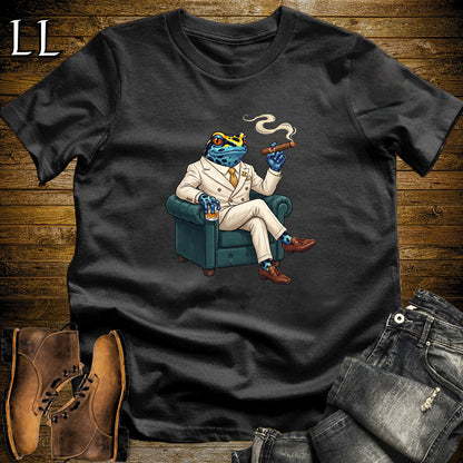 Cigar Lounge Poison Dart Frog T-Shirt Black | Frog Cigar Gift