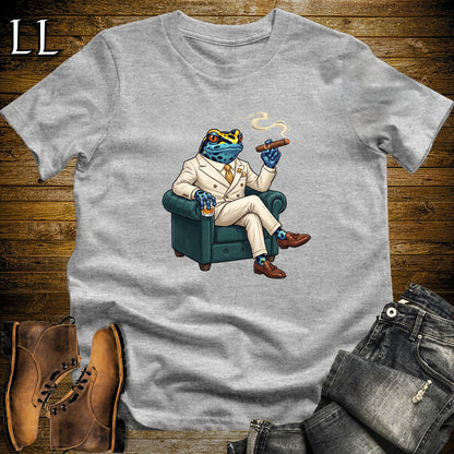 Cigar Lounge Poison Dart Frog T-Shirt Sport Grey | Frog Cigar Gift