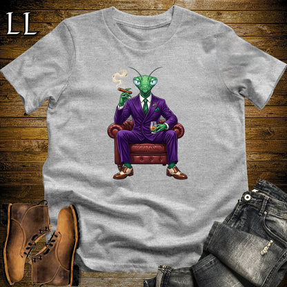 Cigar Lounge Praying Mantis T-Shirt Sport Grey | Animal Cigar Gift