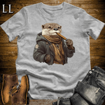 Cigar Otter Shirt Sport Grey | Funny Animal Cigar Graphic Tee