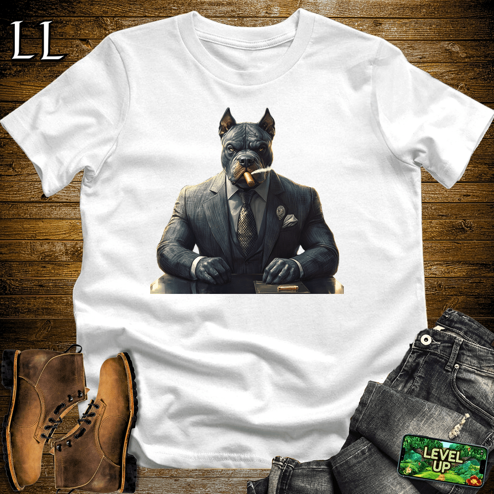 Cigar Pitbull - White - LegacyLayers